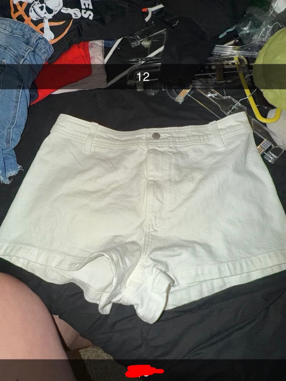 Universal Thread Cream High-Rise Denim Shorts